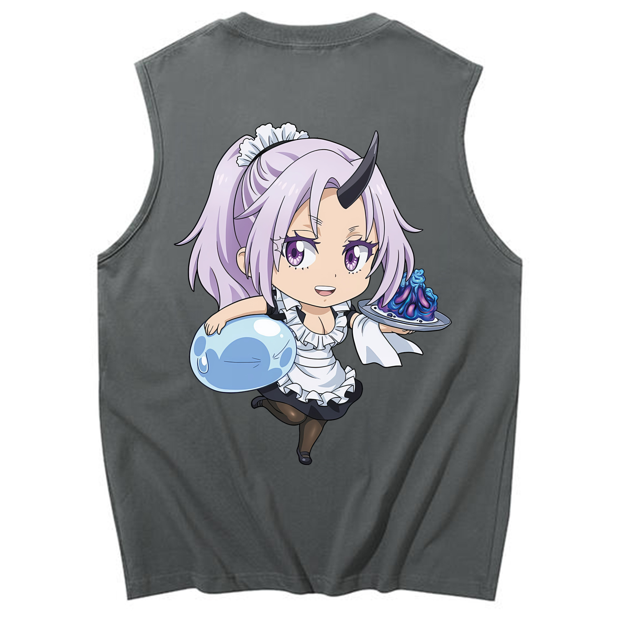 （画像用） 転スラ Regarding Reincarnated to Slime コットン100％タンクトップ（背面プリント）